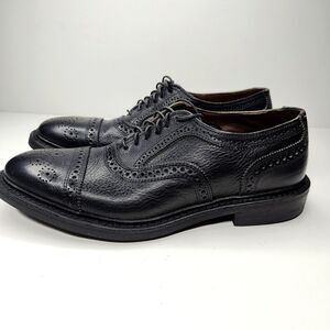 Allen Edmonds "Strandmok" Mens Cap-Toe Oxfords 9 D Black USA 5550